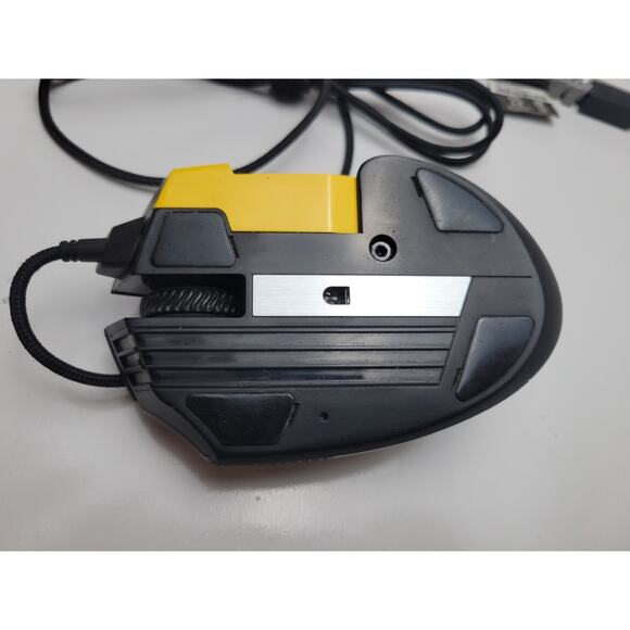 Corsair Scimitar Pro Wired Gaming Mouse Yellow MMO MOBA 12 side buttons - Picture 8 of 8